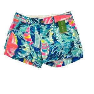 Lilly Pulitzer Vibrant Tropical Print Shorts